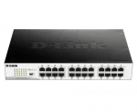 D-Link DGS-1024D 24-port 10/100/1000Base-T Unmanaged Green Desktop Gigabit Switch