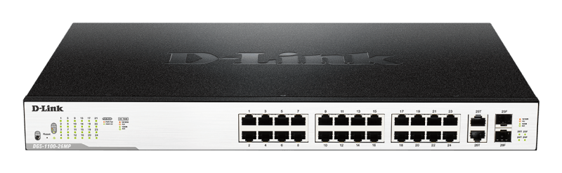 D-Link DGS-1100-26MP 24 Ports PoE+ Smart Gigabit Switch