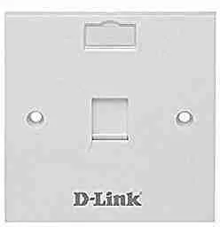 D-Link Single Faceplate with Shutter & ID Plate – 86*86 mm